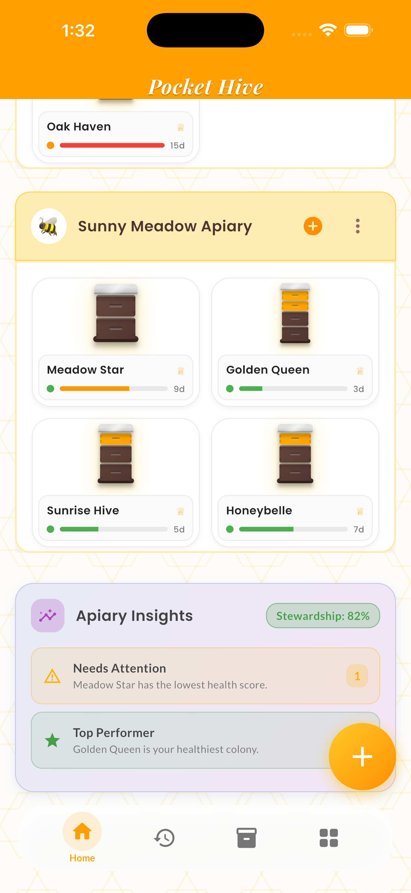 insights feature screenshot